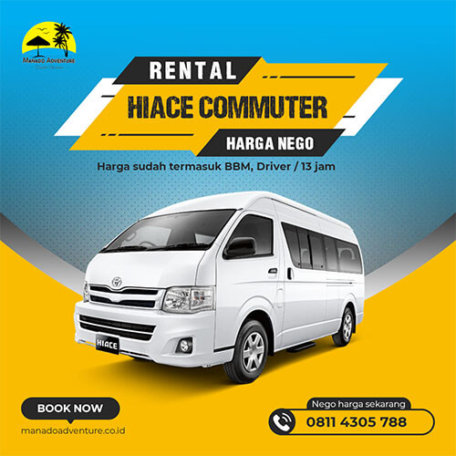 Rental Mobil Manado Hiace Commuter
